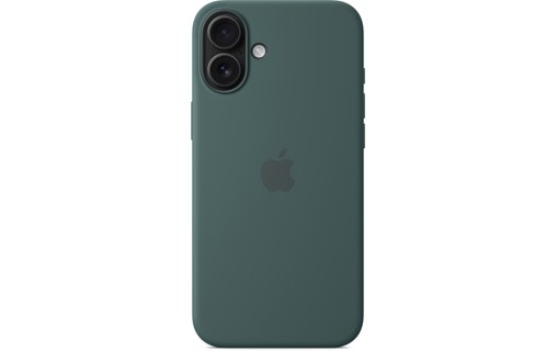 Apple Coque en silicone avec MagSafe pour iPhone 16 Plus - Vert lacustre