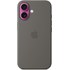 Apple Coque en silicone avec MagSafe pour iPhone 16 - Gris minéral