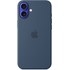 Apple Coque en silicone avec MagSafe pour iPhone 16 Plus - Denim