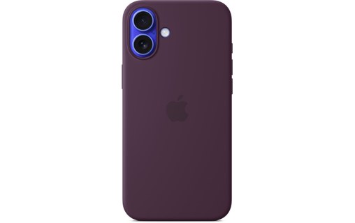 Apple Coque en silicone avec MagSafe pour iPhone 16 Plus - Prune