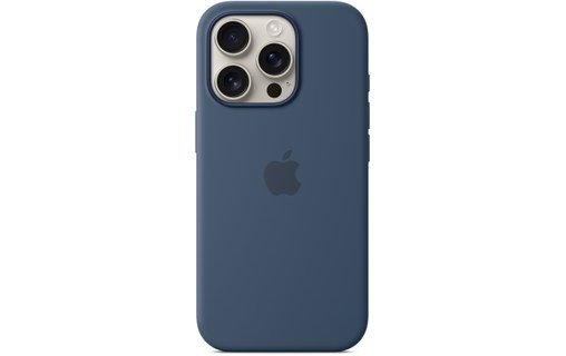 Apple Coque en silicone avec MagSafe pour iPhone 16 Pro - Denim