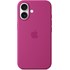 Apple Coque en silicone avec MagSafe pour iPhone 16 - Fuchsia