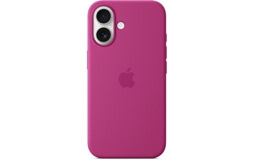 Apple Coque en silicone avec MagSafe pour iPhone 16 - Fuchsia