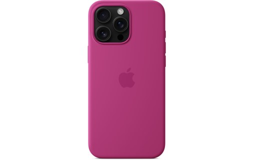 Apple Coque en silicone avec MagSafe pour iPhone 16 Pro Max - Fuchsia