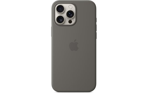 Apple Coque en silicone avec MagSafe pour iPhone 16 Pro Max - Gris minéral