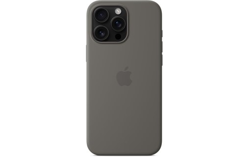Apple Coque en silicone avec MagSafe pour iPhone 16 Pro Max - Gris minéral