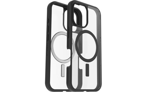 OtterBox React Series pour MagSafe pour iPhone 16, Black Crystal