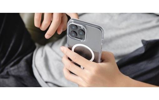 Coque MagSafe pour iPhone 16 Pro Max - SwitchEasy Crush M antichocs Transparente
