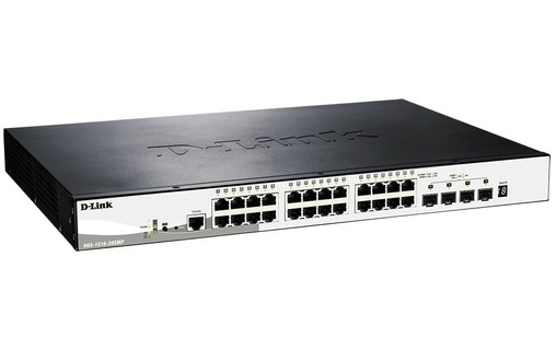 Switch Ethernet D-LINK DGS-1510-28XMP/E 24 ports - Manageable, PoE, L2/L3