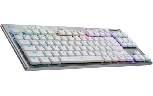 Clavier Gaming sans fil Logitech G915 X LIGHTSPEED TKL - Tactile - Blanc