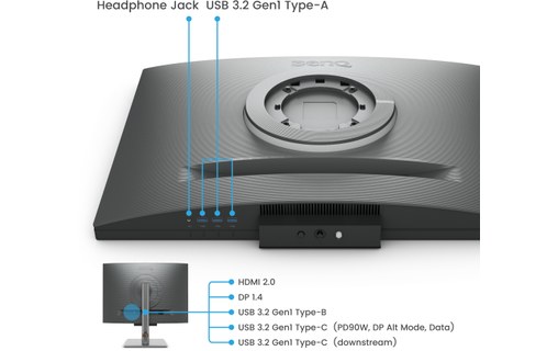 Écran 28,2" BenQ RD280U - 4K HDMI/DisplayPort/USB-C