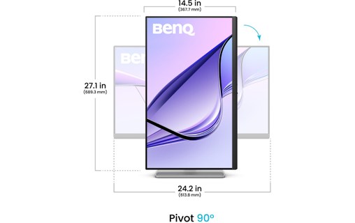 Écran 27" BenQ MA270U - 4K HDMI/USB-C