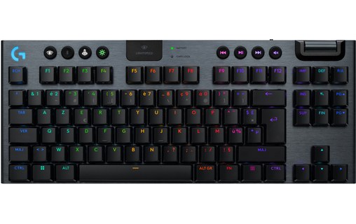 Clavier Gaming sans fil Logitech G915 X LIGHTSPEED TKL - Linéaire - Noir