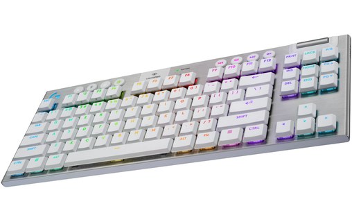 Clavier Gaming sans fil Logitech G915 X LIGHTSPEED TKL - Tactile - Blanc