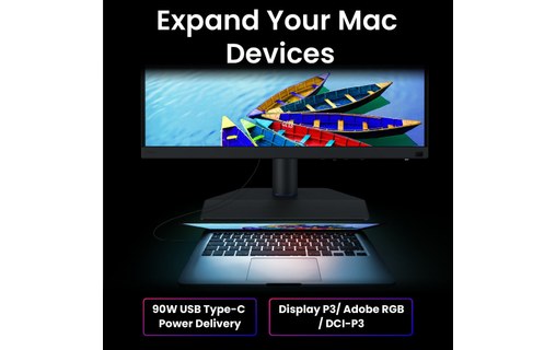 Écran 24,1" BenQ SW242Q - HDMI/DisplayPort/USB-C