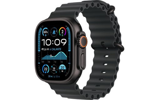 Apple Watch Ultra 2 Titane Noir Bracelet Océan Noir