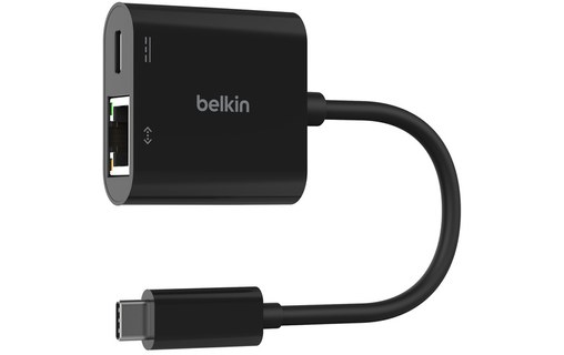 Adaptateur USB-C vers Ethernet + recharge (100 W) - Belkin Connect