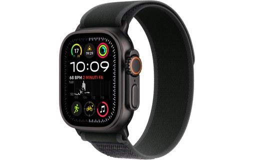 Apple Watch Ultra 2 Titane Noir Boucle Trail Noir - M/L
