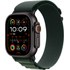Apple Watch Ultra 2 Titane Noir Boucle Alpine Vert foncé - M