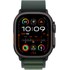 Apple Watch Ultra 2 Titane Noir Boucle Alpine Vert foncé - M