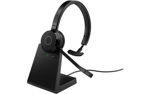 Micro-casque sans fil Jabra Evolve 65 TE UC Mono (avec base) - Bluetooth, USB