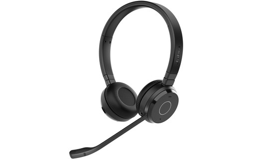 Micro-casque sans fil Jabra Evolve 65 TE UC Stéréo, Noir - Bluetooth, USB