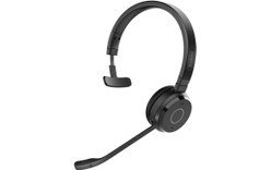 Micro-casque sans fil Jabra Evolve 65 TE UC Mono, Noir - Bluetooth, USB
