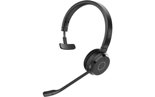 Micro-casque sans fil Jabra Evolve 65 TE UC Mono (avec base) - Bluetooth, USB