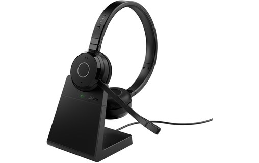 Micro-casque sans fil Jabra Evolve 65 TE UC Stéréo (avec base) - Bluetooth, USB