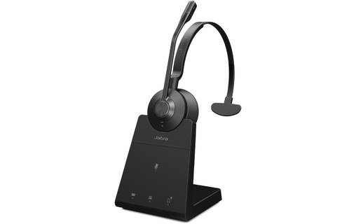 Micro-casque sans fil Jabra Engage 45 SE Mono (avec base), Noir