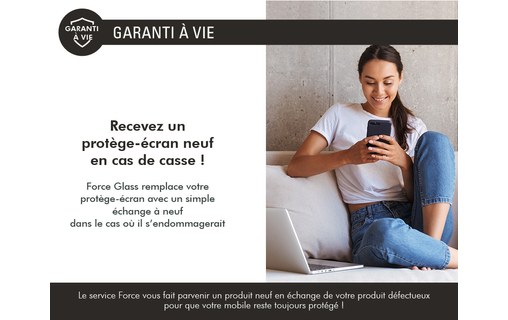 Protection d'écran pour iPhone 16 / 15 - Force Glass Impact - Avec kit de pose