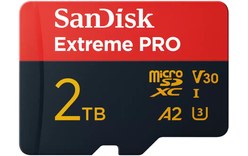 Carte microSDXC SanDisk Extreme Pro 2 To avec adaptateur SD, UHS-I, V30