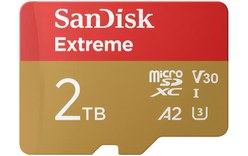 Carte microSDXC SanDisk Extreme 2 To avec adaptateur SD, UHS-I, V30