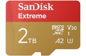 Carte microSDXC SanDisk Extreme 2 To avec adaptateur SD, UHS-I, V30