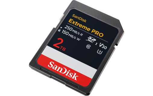 Carte SDXC SanDisk Extreme Pro 2 To, UHS-I, V30
