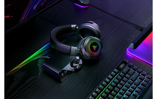 Casque gaming sans fil Razer Kraken V4 Pro, Noir - Bluetooth