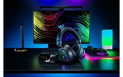 Casque gaming sans fil Razer Kraken V4 Pro, Noir - Bluetooth
