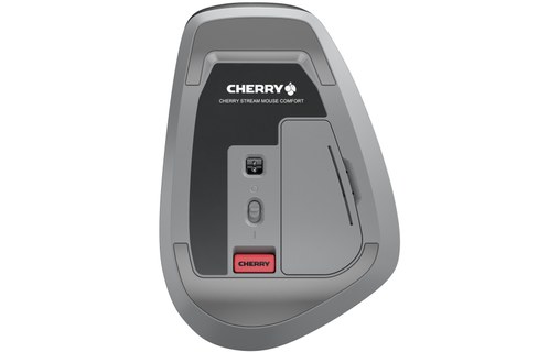 Souris sans fil CHERRY Stream Mouse Comfort JW-8550-2 - Noire - Ergonomique