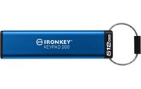 Clé USB Kingston IronKey Keypad 200 512 Go - Bleu - USB 3.2