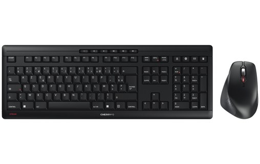 Clavier + Souris sans fil CHERRY Stream Desktop Comfort - Noir