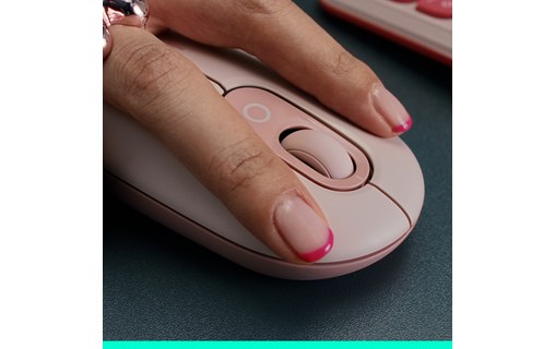 Souris sans fil Logitech POP Mouse - Rose