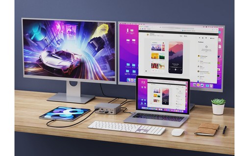 Station d'accueil USB4 8K 15 ports - LMP USB4 SuperDock 2 - Gris sidéral