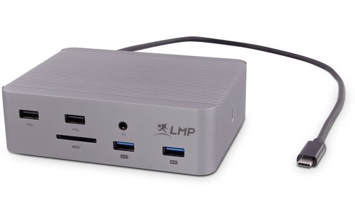 Station d'accueil USB4 8K 15 ports - LMP USB4 SuperDock 2 - Gris sidéral