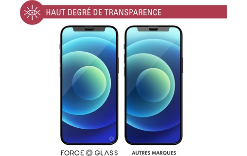 Protection d'écran pour iPhone 12/12 Pro - Force Glass Original Avec kit de pose