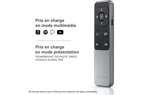 Télécommande Bluetooth pour Mac, iPad et iPhone - Satechi R2 - Gris sidéral