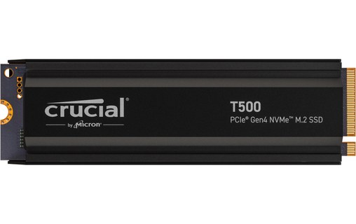 Crucial T500 4 To - SSD M.2 2280 NVMe PCIe 4.0 avec dissipateur