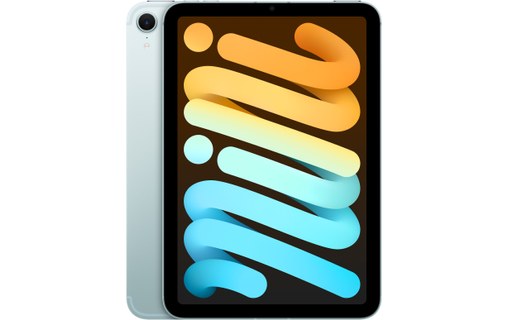 Apple iPad mini - 2024 - Wi-Fi + Cellular - 128 Go - Bleu