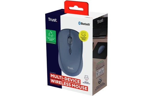 Souris sans fil Trust Yvi+ - Bleue