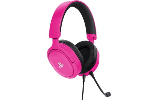 Casque gaming Trust GXT 498P Forta pour PS5, Rose