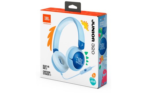 Casque gaming JBL Junior 320 pour enfants, Bleu